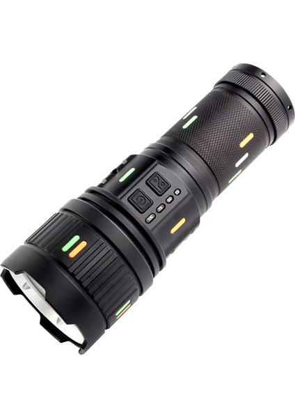 F.b.ı Pro F-3001 Alüminyum Tg LED Güç Göstergeli Type-C Şarjlı El Feneri