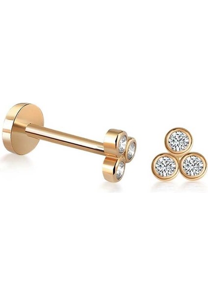 Üç Taşlı Bubble Tragus Piercing fiyatları
