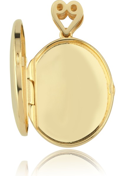 x Large Oval Kapaklı Kolye Ucu