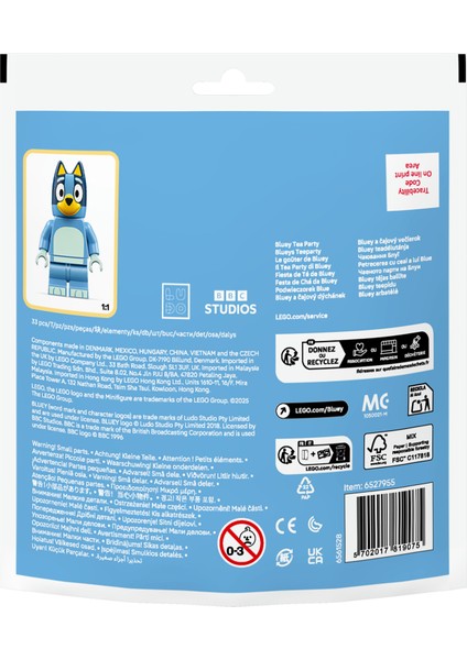 ® Bluey Çay Partisi 30687 - 4 Yaş ve Üzeri Çocuklar Için Yaratıcı Oyuncak Oyuncak Yapım Seti (33 Parça) modelleri