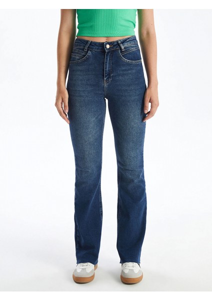 Lcw Jeans Indigo Mars Flare Kadın Jean Pantolon fiyatları