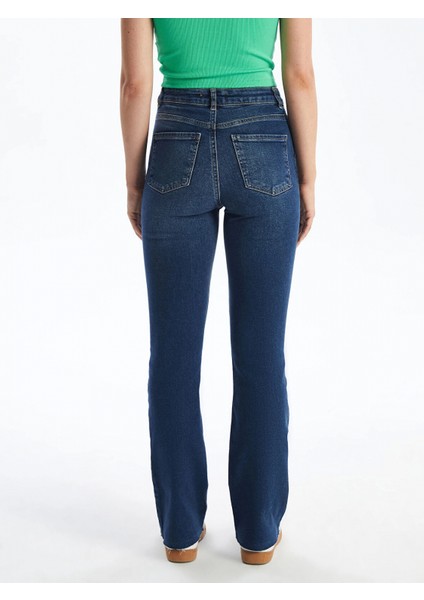 Lcw Jeans Indigo Mars Flare Kadın Jean Pantolon fırsatları