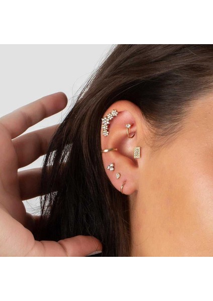 Tek Taş Helix Piercing modelleri