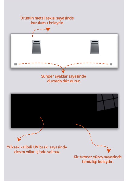 Gökyüzü Evren ve Iskele Panoramik Cam Tablo, Darbelere Dayanıklı Kırılmaz Cam, Hediyelik fırsatları