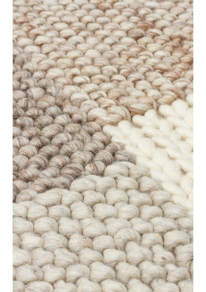 Altmunster Geometrik Bej Yün Dikdörtgen Modern Desenli Akrilik Hav Vermeyen Leke Tutmayan Kolay Temizlenen Yumuşak Makine Salon Yolluk Jüt Halı fiyatları