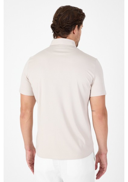 Gri Kısa Kol Düğmeli Yaka Cepsiz Performans Ürün Slim Fit Gömlek 1004250256 fiyatları