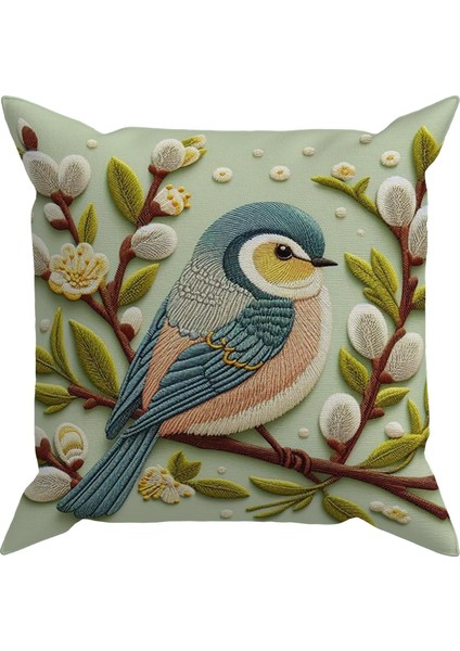 Embroidery DS19 Dijital Baskılı Kırlent Kılıfı