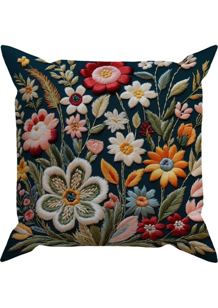 Embroidery DS16 Dijital Baskılı Kırlent Kılıfı