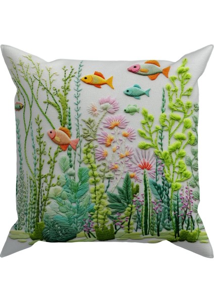 Embroidery DS31 Dijital Baskılı Kırlent Kılıfı