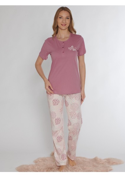Kısa Kol Yazlık Pijama Takımı Viskon Dowry 08-131 fiyatları