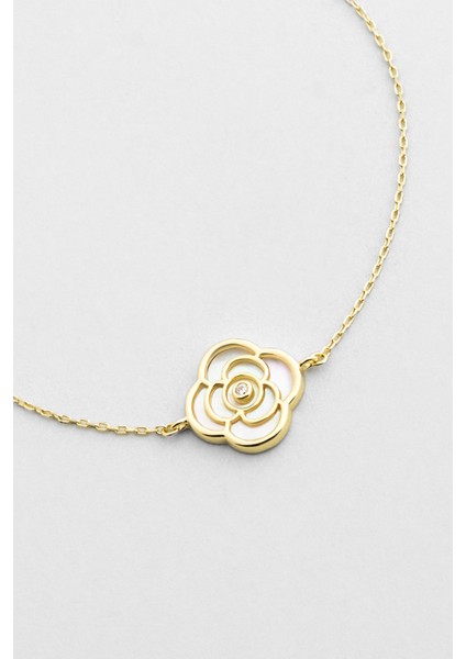 Rosalinda 18 Ayar Sarı Altın Kaplama 19 cm Gümüş Bileklik indirimleri