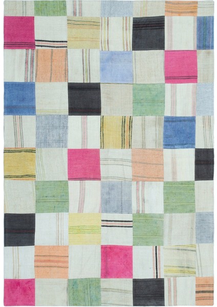 Atina Kahverengi Eskitme Yün Modern Desenli Yün Hav Toz Vermez Leke Tutmayan Salon Yolluk Mutfak El Dokuma Halı