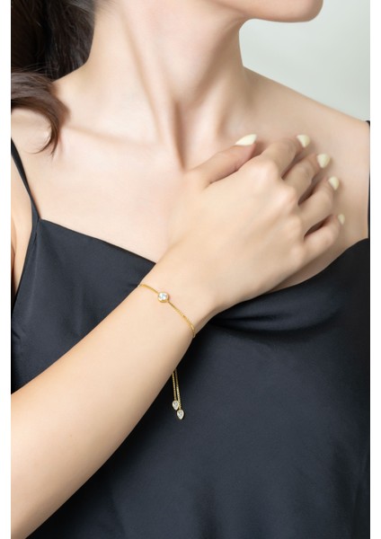 Era 18 Ayar Sarı Altın Kaplama Ayarlanabilir Gümüş Bileklik fırsatları