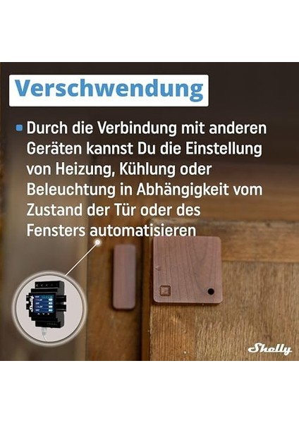 Blu Door/window Braun | Bluetooth Smart Kapı ve Pencere Sensörü, Lüks Sensörlü | Güvenlik | Anında Tepki | Ios Android Uygulaması | Ağ Geçidi Gereklidir | Sahne Etkinleştirme fiyatları
