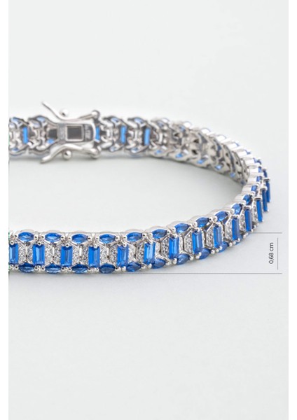 Gatsby 18 Ayar Beyaz Altın Kaplama Gümüş Tasarım Bileklik modelleri