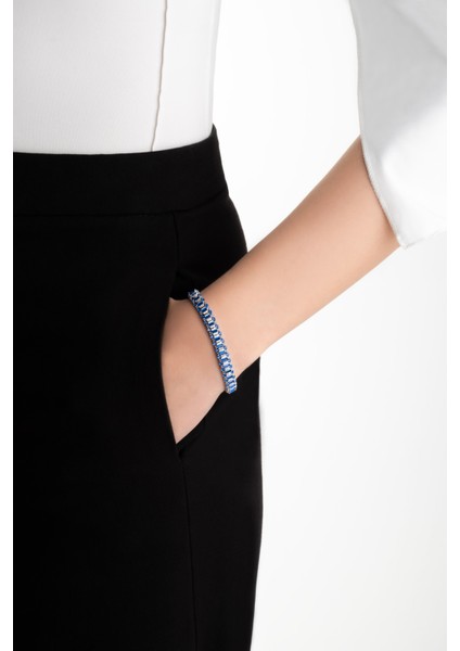 Gatsby 18 Ayar Beyaz Altın Kaplama Gümüş Tasarım Bileklik fırsatları