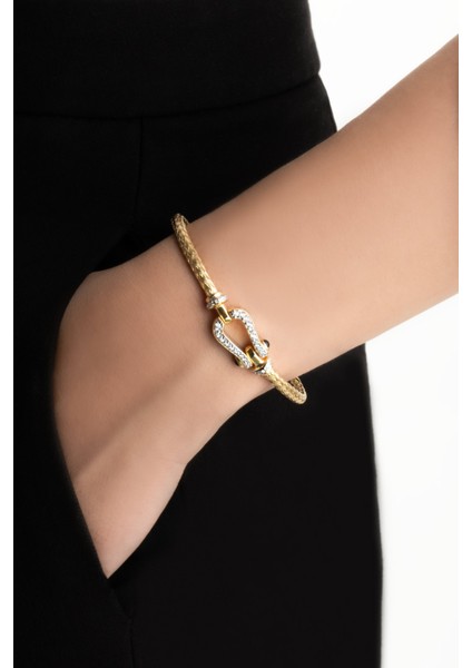 Italyan 18 Ayar Sarı Altın Kaplama Gümüş Kelepçe Bileklik fiyatları