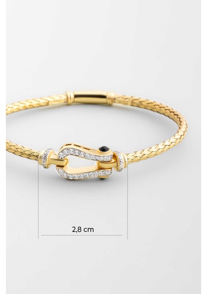 Italyan 18 Ayar Sarı Altın Kaplama Gümüş Kelepçe Bileklik modelleri