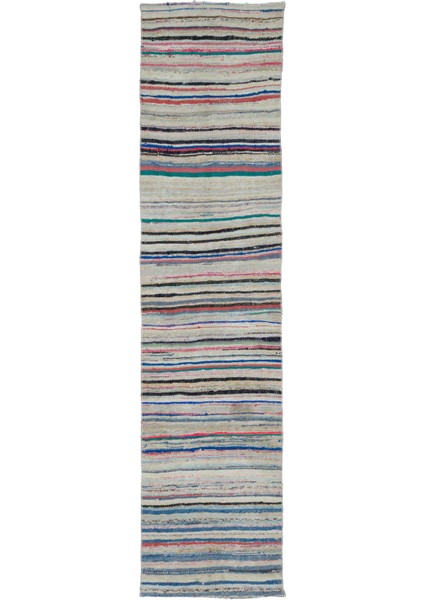 Teselya Kırmızı Eskitme Yün Modern Desenli Yün Hav Toz Vermez Leke Tutmayan Salon Yolluk Mutfak El Dokuma Halı