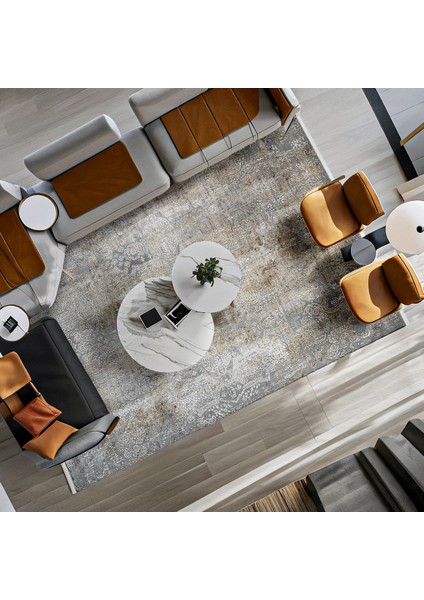 Gold Klasik Etnik Modern Desenli Pamuk Makinada Yıkanabilir Hav Toz Vermez Leke Tutmayan Kaymaz Taban Dijital Makine Baskı Salon Yolluk Mutfak Halı fiyatları