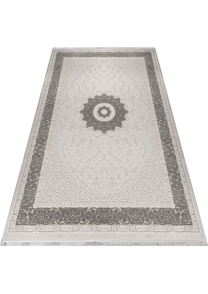 Ulverstone Çerçeveli Krem Akrilik Dikdörtgen Modern Desenli Akrilik Hav Vermeyen Leke Tutmayan Kolay Temizlenen Yumuşak Makine Salon Yolluk Mutfak Halı fırsatları