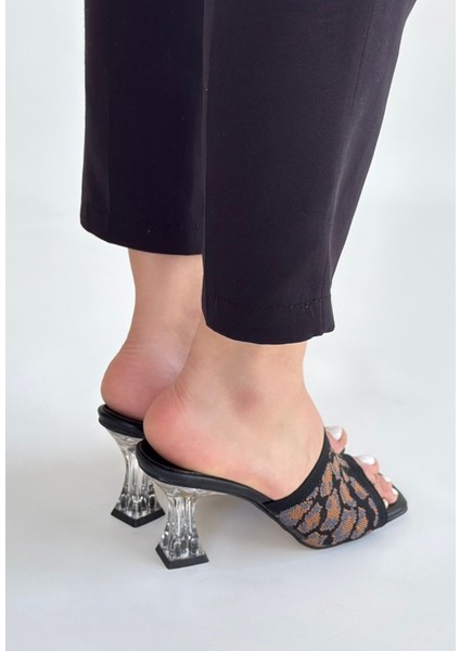 M&s Wearstep Erja Siyah Desenli Triko Topuklu Terlik fiyatları