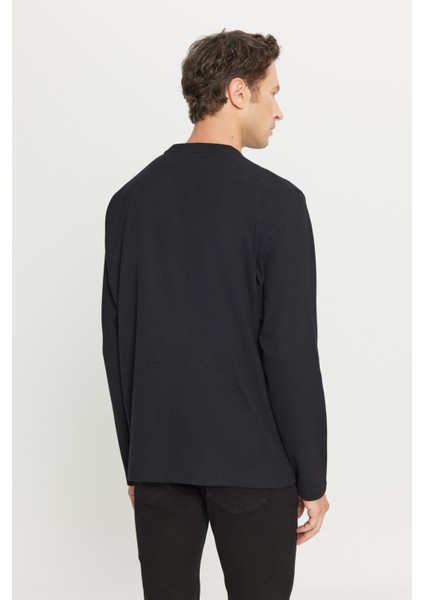 Pamuklu Standart Fit Normal Kesim Bisiklet Yaka Sweatshirt indirimleri