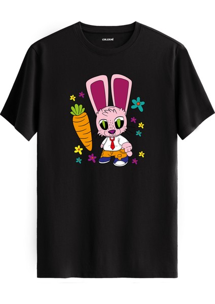 Elektrik Gücü Karakter Baskı %100 Pamuk Premium Kumaş Tişört