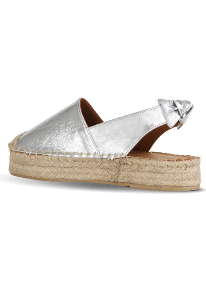 Lame Deri Kadın Espadril Sandalet 14WS72100 14WS72100 fırsatları