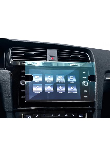 Volkswagen Golf 7-7,5 Uyumlu 8 Inç Multimedya 9h Nano Ekran Koruyucu