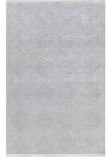 Veni Gri Geometrik Etnik Modern Desenli Hav Vermeyen Leke Tutmayan Kolay Temizlenen Yumuşak Makine Salon Yolluk Mutfak Halı