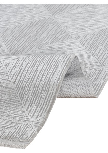 Veni Gri Geometrik Etnik Modern Desenli Hav Vermeyen Leke Tutmayan Kolay Temizlenen Yumuşak Makine Salon Yolluk Mutfak Halı modelleri