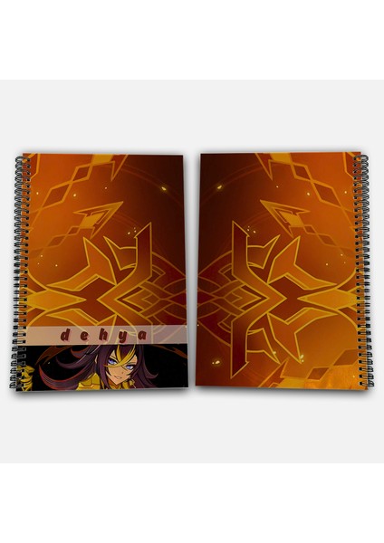 Genshin Impact Dehya Kareli A4 Okul Defteri 72 Yaprak