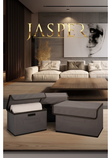 Krem Dikdörtgen Baza ve Çekyat Altı Kulplu Kıyafet Eşya Düzenleyici Hurç modelleri