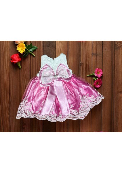 Büyük Fiyonk Detaylı Kız Mevlüt Set Pembe modelleri