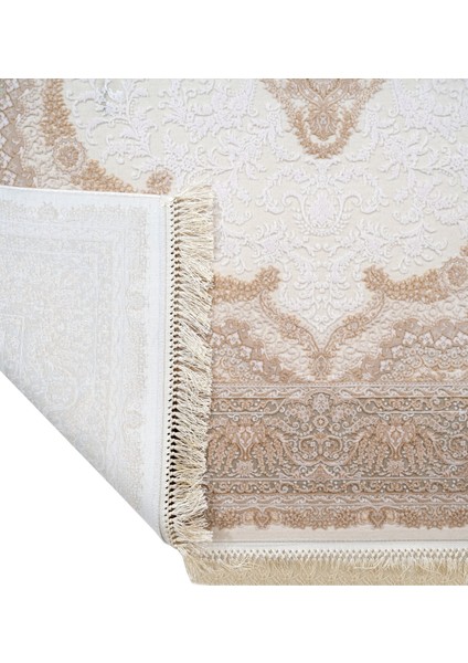 Klasik Krem Viskon Dikdörtgen Modern Desenli Akrilik Hav Vermeyen Leke Tutmayan Kolay Temizlenen Yumuşak Makine Salon Yolluk Mutfak Halı fırsatları