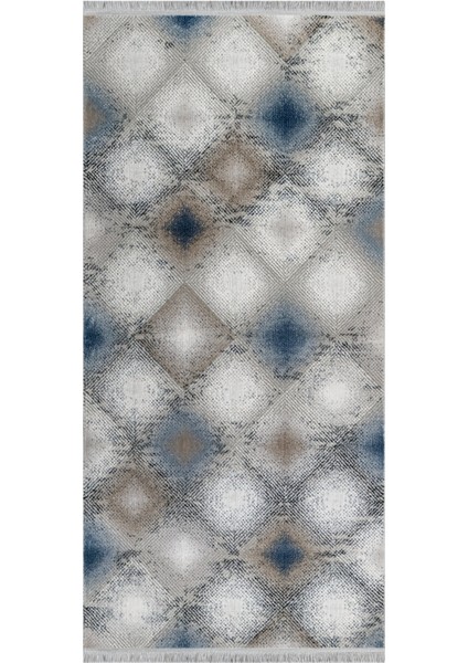 Childers Geometrik Gri Akrilik Dikdörtgen Modern Desenli Akrilik Hav Vermeyen Leke Tutmayan Kolay Temizlenen Yumuşak Makine Salon Yolluk Mutfak Halı