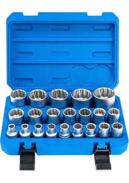 1/2 Yıldız Lokma Takımı 12 Köşeli (8-9-10-11-12-13-14-15-16-17-18-19-20-21-22-24-27-30-32 Mm)