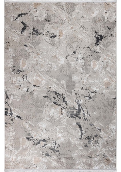 Alessandria Mermer Gri Mikrofiber Dikdörtgen Modern Desenli Akrilik Hav Vermeyen Leke Tutmayan Kolay Temizlenen Yumuşak Makine Salon Yolluk Mutfak Halı