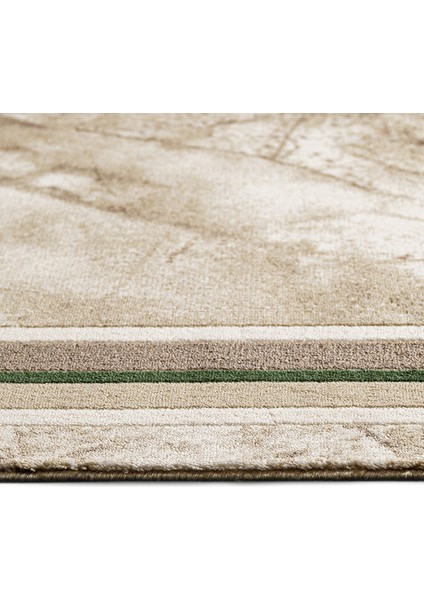 Farah Çerçeveli Bej Akrilik Dikdörtgen Modern Desenli Akrilik Hav Vermeyen Leke Tutmayan Kolay Temizlenen Yumuşak Makine Salon Yolluk Mutfak Halı fiyatları