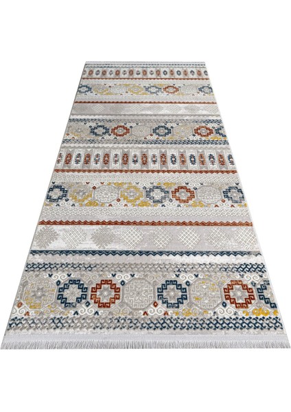 Tahlia Geometrik Gri Akrilik Dikdörtgen Modern Desenli Akrilik Hav Vermeyen Leke Tutmayan Kolay Temizlenen Yumuşak Makine Salon Yolluk Mutfak Halı indirimleri