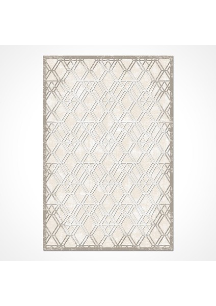 Abiotic Bej Geometrik Etnik Modern Desenli Akrilik Hav Vermeyen Leke Tutmayan Kolay Temizlenen Yumuşak Makine Salon Yolluk Mutfak Halı fiyatları