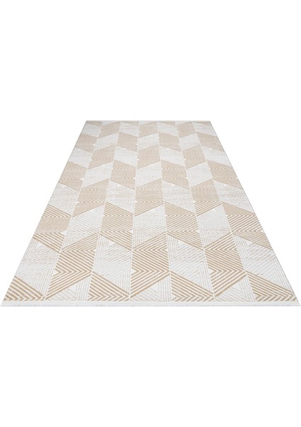 Cali Krem Geometrik Etnik Modern Desenli Akrilik Hav Vermeyen Leke Tutmayan Kolay Temizlenen Yumuşak Makine Salon Yolluk Mutfak Halı fiyatları