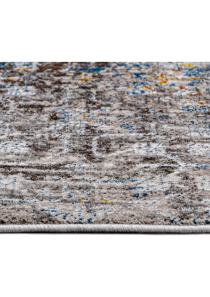 Collins Kahverengi Eskitme Etnik Modern Desenli Pamuk Hav Vermeyen Leke Tutmayan Kolay Temizlenen Yumuşak Makine Salon Yolluk Mutfak Halı fiyatları