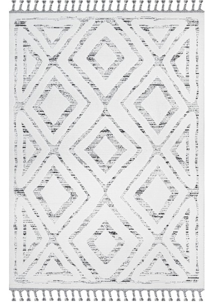 Mulberry Bej Geometrik Etnik Modern Desenli Hav Vermeyen Leke Tutmayan Kolay Temizlenen Yumuşak Makine Salon Yolluk Mutfak Halı