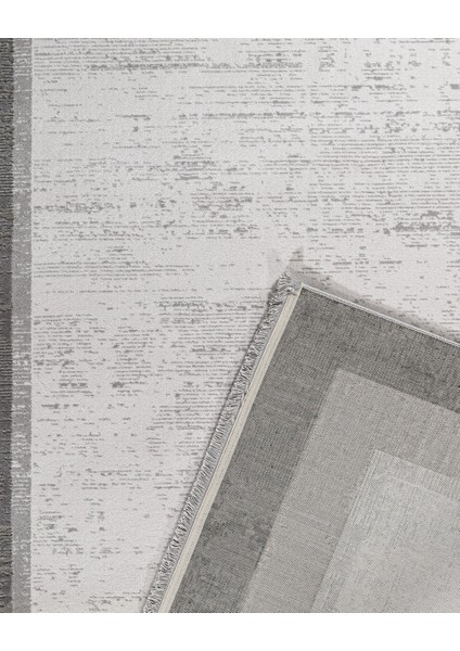 Hapur Çerçeveli Gri Akrilik Dikdörtgen Modern Desenli Akrilik Hav Vermeyen Leke Tutmayan Kolay Temizlenen Yumuşak Makine Salon Yolluk Mutfak Halı modelleri