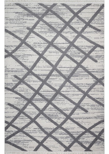 Keylor Gri Geometrik Etnik Modern Desenli Poliproplen Hav Vermeyen Leke Tutmayan Kolay Temizlenen Yumuşak Makine Salon Yolluk Mutfak Halı fırsatları