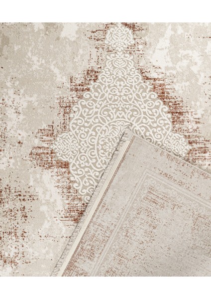 Shaima Klasik Bej Akrilik Dikdörtgen Modern Desenli Akrilik Hav Vermeyen Leke Tutmayan Kolay Temizlenen Yumuşak Makine Salon Yolluk Mutfak Halı modelleri