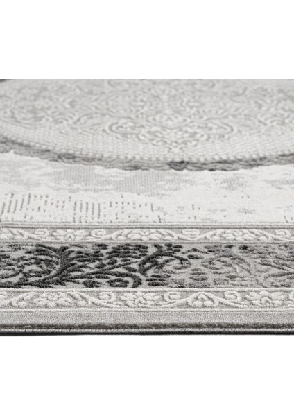 Mayar Çerçeveli Gri Akrilik Dikdörtgen Modern Desenli Akrilik Hav Vermeyen Leke Tutmayan Kolay Temizlenen Yumuşak Makine Salon Yolluk Mutfak Halı fiyatları