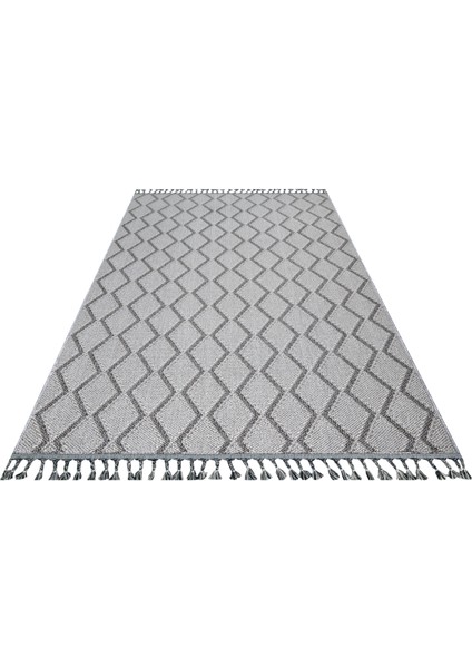 Ensley Gri Geometrik Etnik Modern Desenli Hav Vermeyen Leke Tutmayan Kolay Temizlenen Yumuşak Makine Salon Yolluk Mutfak Halı fiyatları